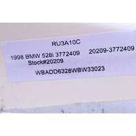 1998 BMW 528i E39 Fuel Rail With Injectors - 3772409 OEM