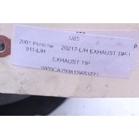 1999-2001 Porsche 911 996 EXhaust Muffler Tip Left OEM