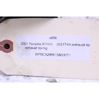 1999-2001 Porsche 911 996 EXhaust Muffler Tip Left OEM