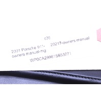 2001 Porsche 911 996 Carrera Convertible Owners Manual