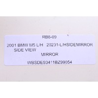 2000 2001 2002 2003 BMW M5 E39 Door Mirror Left Side View