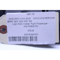 2001-2003 BMW 325i 330i Tail Light Bulb Socket Right - 63218383100 OEM