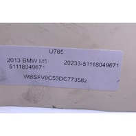 2013 BMW M5 Front Bumper Deformation Bracket Left Driver 8049671 OEM