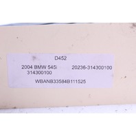 2004 BMW 545i Front Left Driver Cup Holder 314300100 OEM