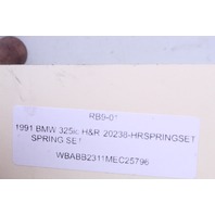 1991 BMW 325ic E30 H&R Coil Spring Set Lowering 3/1/ VA / F