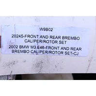 BMW M3 Front Rear Brembo Brake Caliper 2 Piece Rotor Set Front Rear OEM