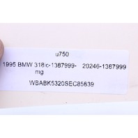 1995 BMW 318ic E36 Power Window Switch Bank 1387999 OEM