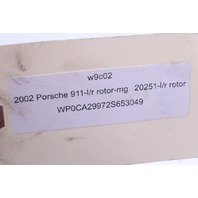 1999-2004 Porsche 911 996 Rear Brake Rotor OEM