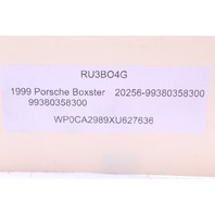 1997-2004 Porsche 911 Boxster Child Car Seat Belt Bar W/ Buckle OEM