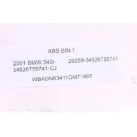 2001 BMW 540i E39 ABS Anti Lock Brake Pump 34526755741 OEM