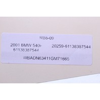 2001 BMW 540i Fuse Relay Box 8387544 OEM