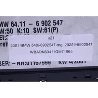 2000-2003 BMW 525i 530i 540i M5 E39 Climate Temperature Control Panel OEM
