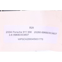 1999-2012 Porsche 911 Convertible Right Rear Seat Belt 99780303601 OEM