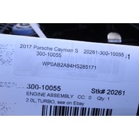 2017 2018 Porsche 718 Cayman S Boxster S 2.5 Turbo Engine Complete Dropout 11K OEM