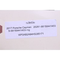 2017 Porsche Cayman S Fuel Filler Door Flap Actuator 99150441403 OEM