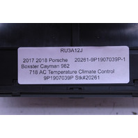 2017 2018 Porsche Boxster Cayman 718 Climate Temperature Control Panel Damaged OEM