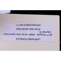 2017 Porsche Cayman S 718 Door Panel Left 718