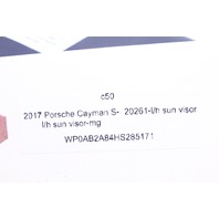 2013-2022 Porsche Boxster 981 718 Sun Visor Left OEM