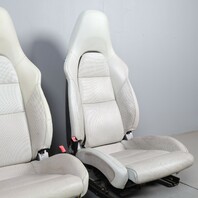 2014-2016 Porsche 911 991 Front Sport Seats Pair Right Left Grey OEM Used Worn