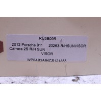 2012-2019 Porsche 911 991 Coupe Sun Shade Visor Right OEM