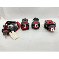 2012 2013 2014 2015 2016 Porsche 911 991 Coupe Seat Belts RED Set OEM