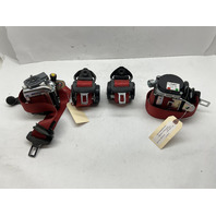 2012 2013 2014 2015 2016 Porsche 911 991 Coupe Seat Belts RED Set OEM