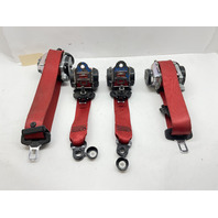 2012 2013 2014 2015 2016 Porsche 911 991 Coupe Seat Belts RED Set OEM