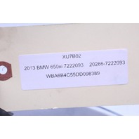 2012 - 2015 BMW 640i 650i M6 Driver Left Xenon HID Headlight 7272017 OEM