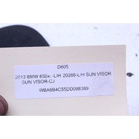 2012 2013 2014 2015 BMW 640i 650i Gran Coupe Sun Visor Left OEM