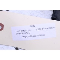 2016 BMW 428i Center Console Ash Grain Wood Trim Panel Bezel 9289370 OEM