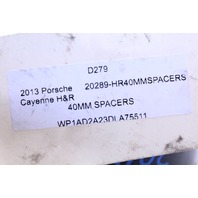 2013 Porsche Cayenne H&R 40MM Wheel Rim Spacers Used OEM