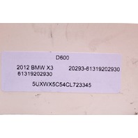 2011-2013 BMW 535i 550i X3 Cruise Traction PDC Control Switch OEM