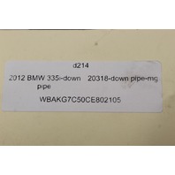 2011 2012 2013 BMW 135i 335i Exhaust Header Catless Down Pipe Unkown Mfg. OEM