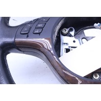 2001 2002 2003 BMW X5 Steering Wheel Wood Trim 3 Spoke Worn Bad