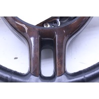 2001 2002 2003 BMW X5 Steering Wheel Wood Trim 3 Spoke Worn Bad