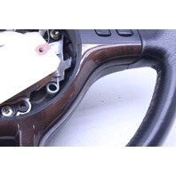 2001 2002 2003 BMW X5 Steering Wheel Wood Trim 3 Spoke Worn Bad