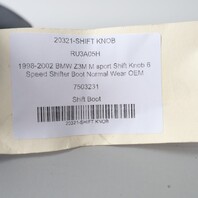 1998-2002 BMW Z3M M sport Shift Knob 6 Speed Shifter Boot Normal Wear OEM