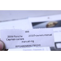 2009 Porsche Cayman 987 Coupe Owners Manual