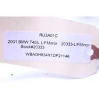1999 2000 2001 BMW 740i E38 Door Mirror Left Side View OEM