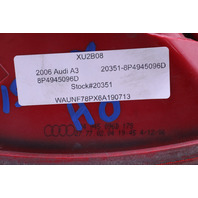 2006-2008 Audi A3 Right Tail Light Lamp 8P4945096D OEM