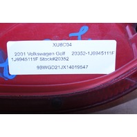 1999-2004 Volkswagen Golf Driver Left Tail Light 1J6945111F Stock#20352 OEM