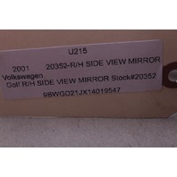 1999 2000 2001 2002 2003 2004 Volkswagen Jetta Golf Right Door Mirror Side View