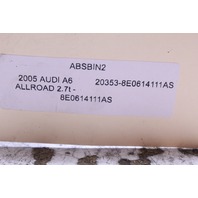 2004 2005 Audi A6 Allroad Anti-Lock Brake System ABS Pump 8E0614111AS OEM