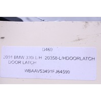 2001 BMW 330i Sedan Door Latch Lock Driver Left