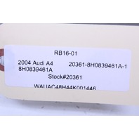 2004 Audi A4 Convertible Quarter Window Regulator Left Rear 8H0839461A Stock#20361 OEM