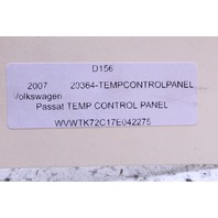 2006 2007 Volkswagen Passat Climate Temperature Control Panel OEM