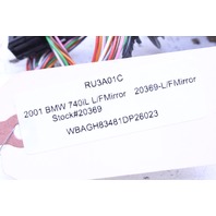 1999 2000 2001 BMW 740i E38 Door Mirror Left Side View OEM