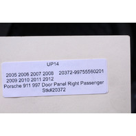 2005-2012 Porsche 911 997 Right Door Panel Leatherette Black OEM