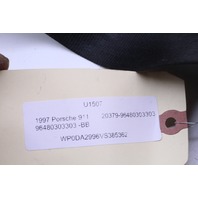 1995-1998 Porsche 911 993 Front Seat Belt Black OEM