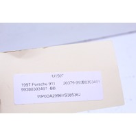 1995-1998 Porsche 911 993 Front Seat Belt Black OEM